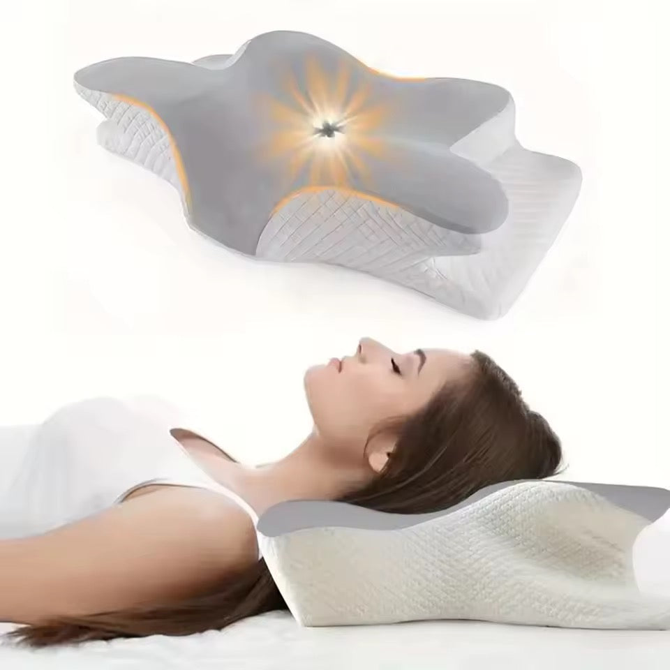 Orthopedic Pillow with Neck Support for Proper Spinal Alignment