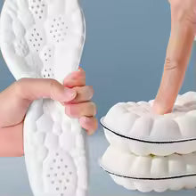 Soft Latex Sports Insoles with High Elasticity, Arch Support, Breathable & Shock Absorption”